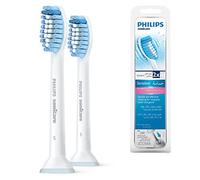 Philips Sonicare Sensitive HX6052/07 - Set de 2 cabezales estándar para cepillo de dientes eléctrico, color blanco
