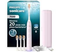 Philips Sonicare Serie 7500 Cepillo eléctrico - Tecnología Next Generation Sonicare, sensor de presión, 12 ajustes, SmarTimer, 21 días de autonomía, estuche de carga para viaje, rosa, HX7422/07