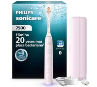 Philips Sonicare Serie 7500 Cepillo eléctrico - Tecnología Next Generation Sonicare, sensor de presión, 12 ajustes, SmarTimer, 21 días de autonomía, estuche de carga para viaje, rosa, HX7422/05