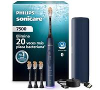 Philips Sonicare Serie 7500 Cepillo eléctrico - Tecnología Next Generation Sonicare, sensor de presión, 12 ajustes, SmarTimer, 21 días de autonomía, estuche de carga para viaje, azul marino, HX7423/12