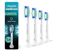 Philips Sonicare SimplyClean (C1) Cabezales de repuesto para cepillo de dientes, paquete de 4, HX6014/65