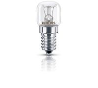 Philips Oven lamp - LÃƒ¡mpara (15W, T22, E14, 230-240V, F, 2.2 cm) Plata, Transparente
