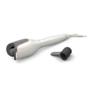 Philips Rizador de Pelo Automatico, con Tecnologia Moisture Protect, Iones, Placas Ceramicas con Keratina, 27 opciones de rizado, BHB878/00, Blanco