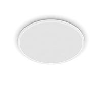 Philips SuperSlim Plafón LED de techo con SceneSwitch (36 W), 3 niveles de brillo, Luz blanca cálida, EyeComfort, blanco, 55 cm