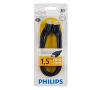 Philips SWV2432W/10 - Cable HDMI (1.5 Metros), Negro