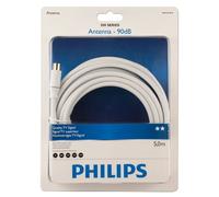 Philips SWV4114S/10 - Cable coaxial (5 metros), blanco