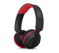 PHILIPS TAA6219BK Auriculares Bluetooth Deportivos Serie 6000 con Carga Automática Solar, Reserva de Batería de 80 Horas, Ideales para Hacer Ejercicio, Correr y Otros Deportes - Negro y Rojo