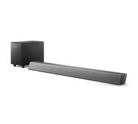 Philips TAB5308/10 Barra de Sonido 2.1 con Subwoofer Inalámbrico, 140W, Woofer 4,5", 4 Modos EQ, HDMI ARC, Entrada De Audio Y Óptica, Diseño Compacto, Control Remoto, Soportes De Pared, Gris