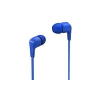 Auriculares Philips TAE1105BL con cable, conexión 3,5 mm, micrófono y control remoto, azul