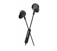 PHILIPS TAE5008BK/00 Auriculares Intrauditivos con Micrófono | Conector USB-C | Cable de 1,2 m | Control Remoto de 3 Botones | Auriculares de 3 Tamaños | Ajuste Cómodo | Negro (Black)
