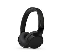 PHILIPS TAH3209BK Auriculares on-Ear Ligeros Bluetooth con Aislamiento pasivo del Ruido - 55 Horas de reproducción, Sonido Natural, Llamadas nítidas, Graves dinámicos, 2 Horas de Carga USB-C - Negro