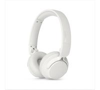 Philips TAH4000WH Auriculares inalámb. on-Ear, 70h repr., Graves dinámicos, Drivers 32mm, Bluetooth 6.0 multipunto, Empar. rápido, Almohadillas y batería Intercambiables, Plegables y Ligeros - Blanco