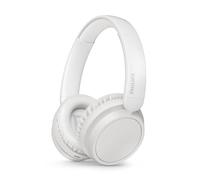 Philips Auriculares on-ear TAH5209WT/00 Bluetooth 65 h, Aislamiento pasivo, Carga USB-C 2 h, Blanco