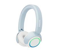 PHILIPS TAK4200BL 4200 Series Auriculares Infantiles inalámbricos on Ear Plegables, limitación Volumen, Audio compartido, Cable 3,5 mm y USB-C Incluido - Azul