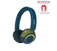 PHILIPS TAK4200CT 4200 Series Auriculares Infantiles inalámbricos on Ear Plegables, limitación Volumen, Audio compartido, Cable USB-C Incluido - Cristal Teal