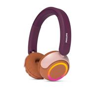 Philips TAK4200MP 4200 Series Auriculares Infantiles inalámbricos on Ear Plegables, limitación de Volumen con 45 Horas de reproducción, Audio compartido, Cable USB-C Incluido - Violeta Magenta