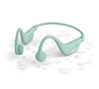 Philips TAK4607GR/00 Auriculares Inalámbricos Abiertos para Niños, Protección IPX5 contra el Agua y hasta 5 Horas De Reproducción, Control Parental, Banda De Sujeción Ajustable, Verde