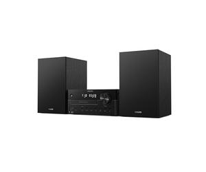 Philips TAM4555M2 Sistema Micro Hi-Fi -100W, Altavoces con Bass Reflex, DAB+/ FM, CD, USB, Entrada Audio, Bluetooth 5.4, Auracast, Control Remoto, Preconfiguraciones Sonido Digital, Embalaje Ecológico