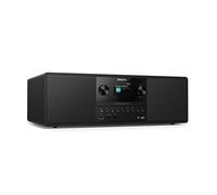 Philips TAM6500/10 Sistema de música Micro 100 vatios, Bluetooth 6.0, Auracast, Radio Dab+/FM, CD/USB/Entrada Audio, Altavoces Bass-Reflex, Pantalla Color, Mando Distancia, Plástico Reciclado - Negro