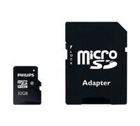 Philips Tarjeta de Memoria Micro SDHC - 32 GB Clase 10 con Adaptador