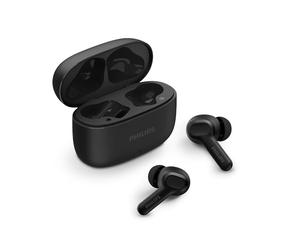 PHILIPS TAT1109BK/00 - Auriculares True Wireless Bluetooth 5.4, 24 h de Autonomía, IPX4, Negro
