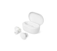 PHILIPS TAT1300 True Wireless - Auriculares Bluetooth intraurales, estilo de ajuste seguro, batería de 24 horas, color blanco