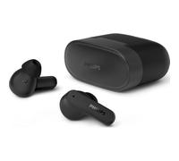 Philips TAT2000BK Auriculares True Wireless Bluetooth - Graves dinámicos, tecnología 4 micros, Llamadas nítidas, Estuche Carga Bolsillo, 32 h reproducción, Desplazamientos y Deporte - Negro