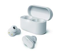 Philips TAT3508WT/00 Auriculares True Wireless Bluetooth con cancelación De Ruido y micrófono | Auriculares de Silicona con Sonido Natural | hasta 21 Horas De Reproducción | Cable USB-C | Blanco