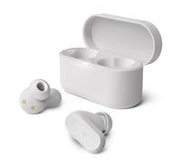 Philips TAT3509WT Auriculares Inalámbricos Bluetooth con Cancelación de Ruido - Pequeños, Sonido Natural, Graves dinámicos, Estuche de Carga de Bolsillo, Llamadas claras - Blanco