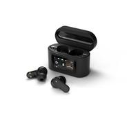 Philips TAT6000BK Auriculares True Wireless - Estuche Carga Inteligente, Cancelación Ruido, 4 Micros, Graves Dinámicos, 28H Reproducción, Bluetooth 5.4, IPX5, Controles Táctiles, Asistente Voz - Negro