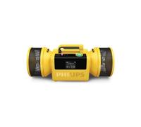 Philips The Tube Altavoz inalámbrico TAMS80Y - 280W máximo, Bluetooth 6.0, IP67 Impermeable, batería de 24 Horas, Sonido estéreo, Auracast, USB-C, Luces LED, Amarillo
