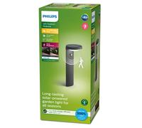 Philips Tyla Solar LED Luz de pedestal para exteriores con sensor de movimien...