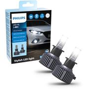 Philips Ultinon Pro3022 LED faros delanteros (H3), +100%, luz blanca fría de 6.000K, paquete doble