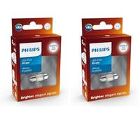 Philips Ultinon Pro6000 LED Festoon foco de señalización para automóvil (C5W), 6.000K cool white, 30mm, 24V, Versión anterior (Paquete de 2)