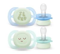 Philips Ultra start nocturno - 2 chupetes 0-2m - SCF075/08