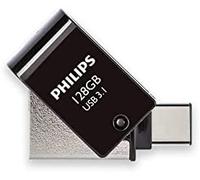 Philips usb flash drive 2-in-1 128gb, usb3.1, usb-c