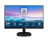 Philips - Monitor LED 243V7QJABF V-Line - IPS - 23.8" - 1920 x 1080 Full HD - Multimedia/Altavoces - VGA, HDMI, DisplayPort 1.2 - Negro