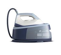 Philips Vaporizador Serie 3000, 2400 W, vapor continuo 120 g/min, golpe de vapor 350 g, rápido y potente, vapor vertical, 1.4 l de depósito, suela de cerámica, Deep Azur (PSG3000/20)