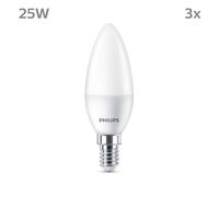 Philips vela LED E14 2,8W 250lm 2.700K mate 3 ud EC:EPREL:1131450