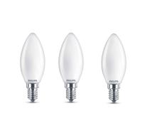 Philips vela LED E14 B35 4,3W mate paquete de 3