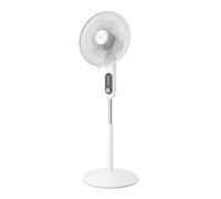 Philips Ventilador de Pedestal Serie 1000 - Potente y Silencioso, 38 dB, Altura Ajustable, Inclinable y Giratorio, Temporizador, Blanco (CX1220/00)