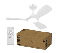 Philips Ventilador de techo con Led, 3 aspas fijas 42" (diametro 106cm), luz LED 28 W, motor DC silencioso, 3 temperaturas de luz, mando a distancia incluido, certificación EU IEC 60598