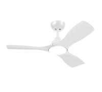 Philips Ventilador de techo con Led, 3 aspas fijas 42" (diametro 106cm), luz LED 28 W, motor DC silencioso, 3 temperaturas de luz, mando a distancia incluido, certificación EU IEC 60598