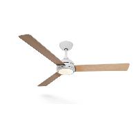 PHILIPS Ventilador de techo LED de diseño moderno 132 cm Philips VELYXLIGHT blanco madera