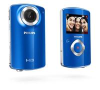 Philips Videocámara HD CAM100BU/00 - videocámaras (1.1 MP, CMOS, 25.4/4 mm (1/10.2 cm), 2X, 2X, Tarjeta de Memoria)