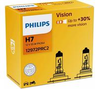 Philips Vision Halógena H1 H4 H7 W5W Bombillas 55W 12V +30% Luz