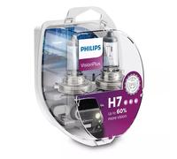 PHILIPS Lámpara H7 VisionPlus halógena para VOLKSWAGEN: Sharan, Golf Cabriolet, Tiguan, Eos, New Beetle, Polo, Golf, Passat, Crafter (Ref: 39938728)