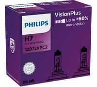 Philips VisionPlus H7 12 V 55 W, 2 uds.