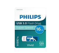 Philips Vivid - Memoria USB 3.0 de 16 GB, Color Blanco y Azul