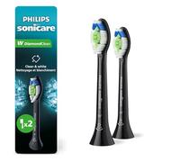 Philips W Diamondclean Cabezales, color Black, 2 count, pack of/paquete de